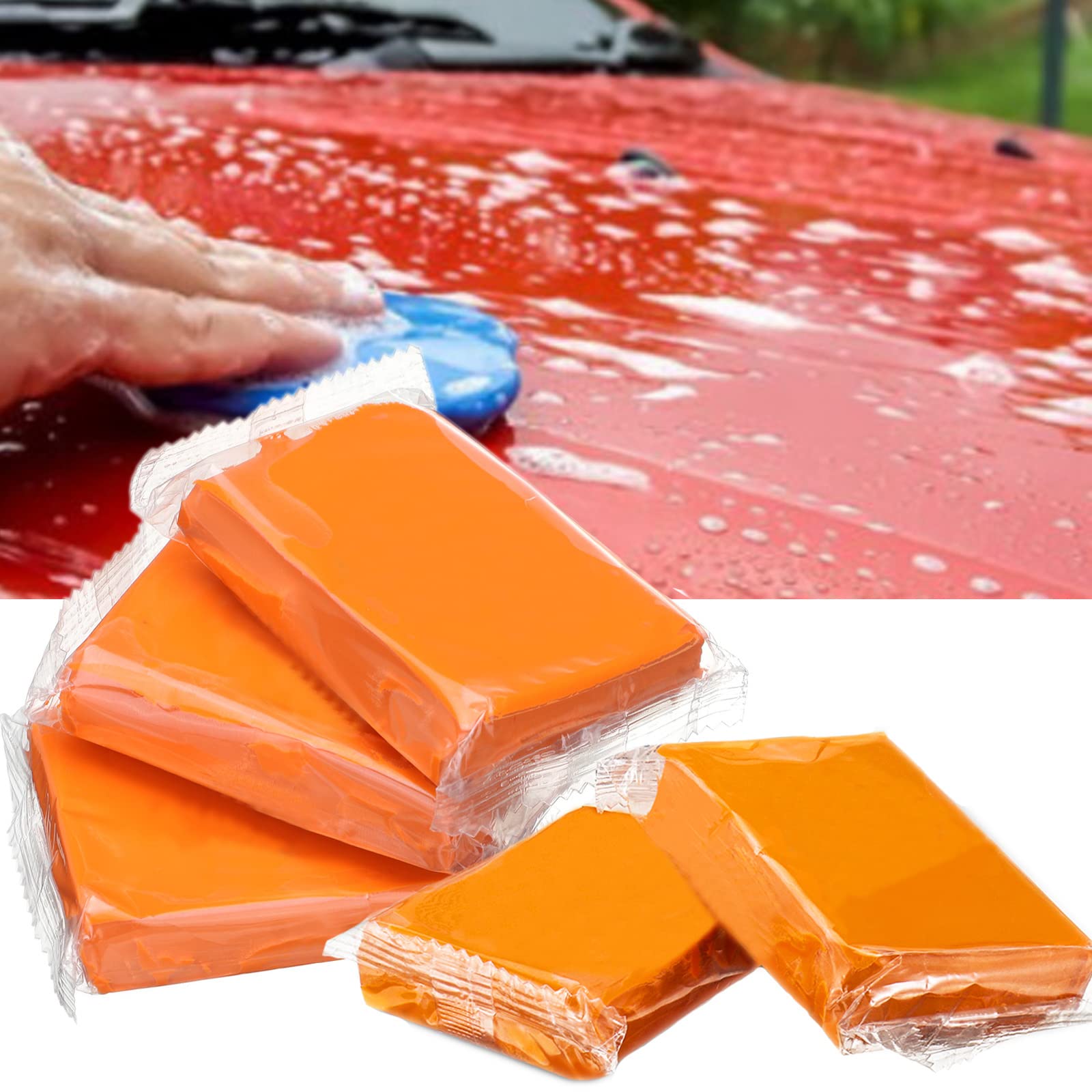 Buy Car Clay Bar 5 Pack 500g, Premium Grade Clay Bars Auto Detailing Magic Clay Bar Kit with
