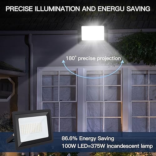 Miniatura 3 de Luces de inundación al aire libre 50 W LED de inundación al aire libre 5000LM luces de seguridad LED 6500K luz de trabajo LED, luces de inundación