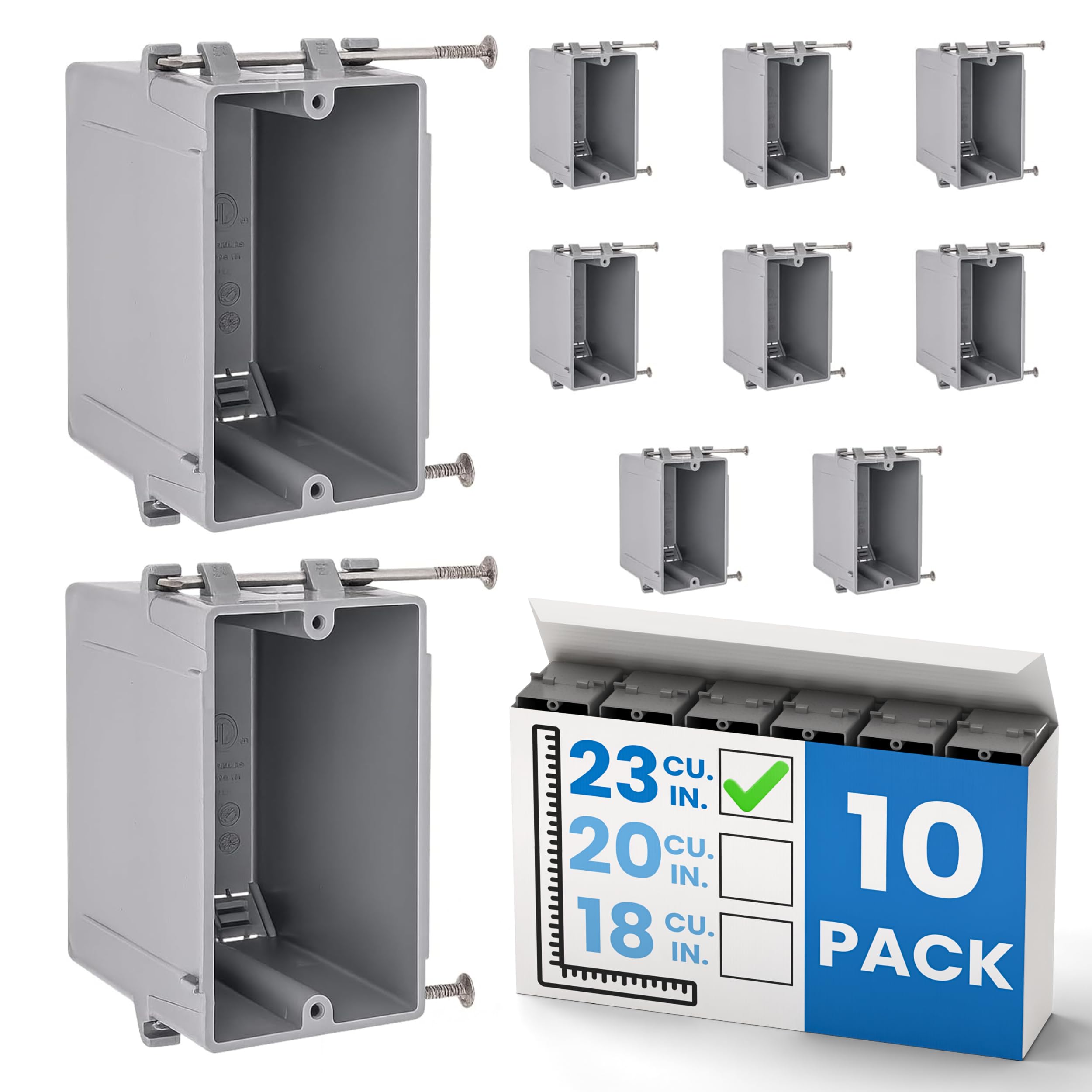 OHLECTRIC Outlet Box - 4 Pack, Fire Rated -18