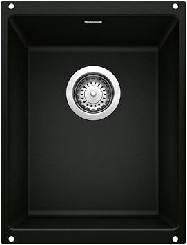 BLANCO Precis Bar/Prep Sink, Coal Black 14 Inch