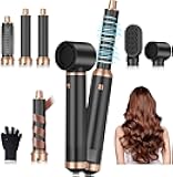 5 in 1 Blow Dryer Brush, Upgrade Hair Dryer Brush Air Curler Air Curling Wrap Styler, Detachable Hot Air Brush Negative Ion Curling Brush Iron, Hair Styling Tools for Drying Curling Straightening