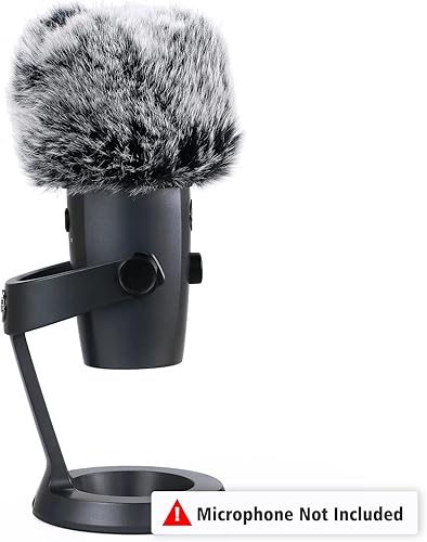 Miniatura 10 de YOUSHARES Yeti Nano Micrófono Espuma Parabrisas  Cubierta de viento para micrófono, cubierta de espuma de filtro pop, profesional personalizado para