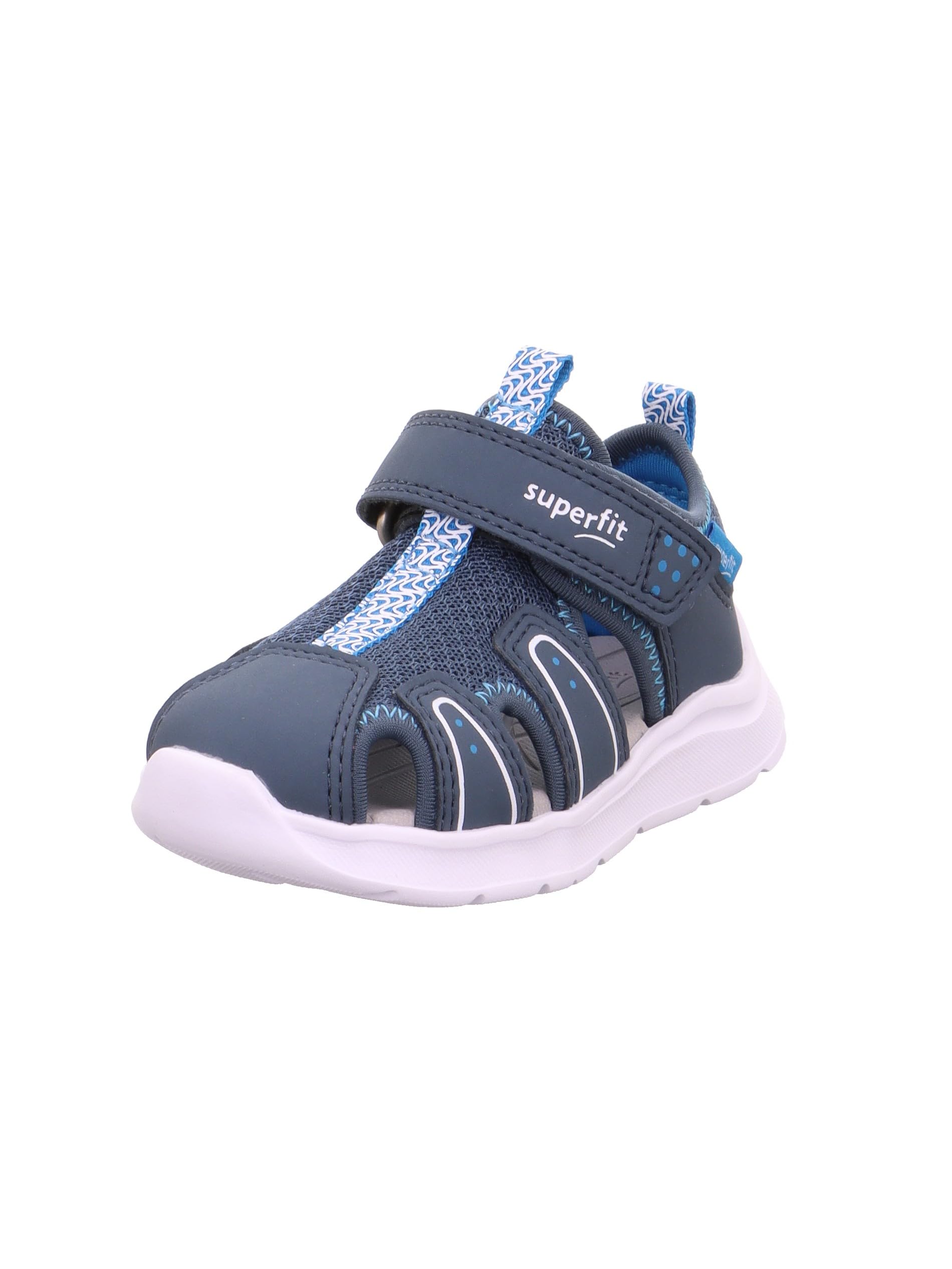 Superfit Wave Sandal, Blue/Turquoise 8030, 4.5 UK Child