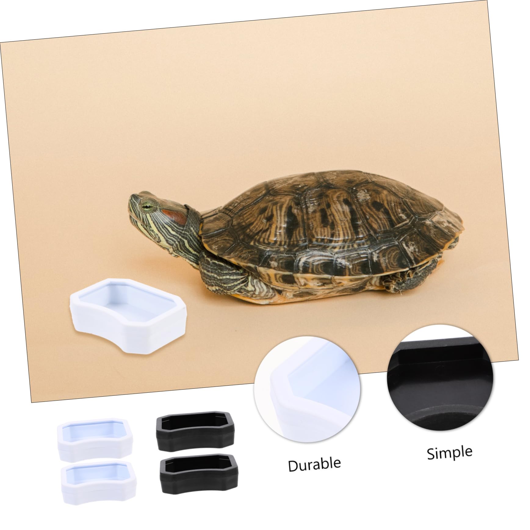 BESPORTBLE 40 Piezas Tazón De Comida para Mascotas Trepadoras Dispensador De Comida Lagarto Plato De Agua De Reptil Contenedor De Comida para Mascotas Comedero para Rana El Plastico