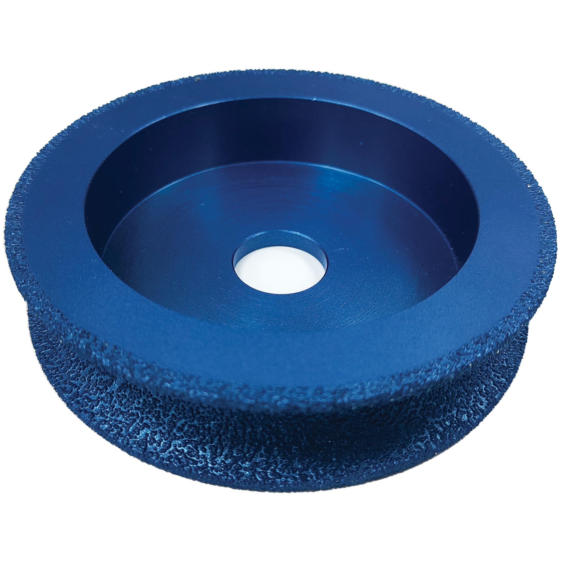 Mexco PWXCEL Bull Nose Diamond Profile Wheel – Vacuum Brazed Diamond Edge Grinding Wheel for Natural Stone, Slate & Porcelain - 115mm, 22mm Profile Edge, 22.23mm Bore