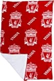 Liverpool FC YNWA Official Sherpa Fleece Throw Blanket | Super Soft, Soccer Crest Design | Warm Super Soft Feel Red Throw | Perfect for Home, Bedroom, Sleepovers & Camping