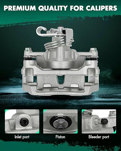 Miniatura 5 de SCITOO 18B4944 Conjunto de pinza de freno de disco trasera izquierda con soporte para Buick para Terraza 2005-2007, para Chevy para Uplander