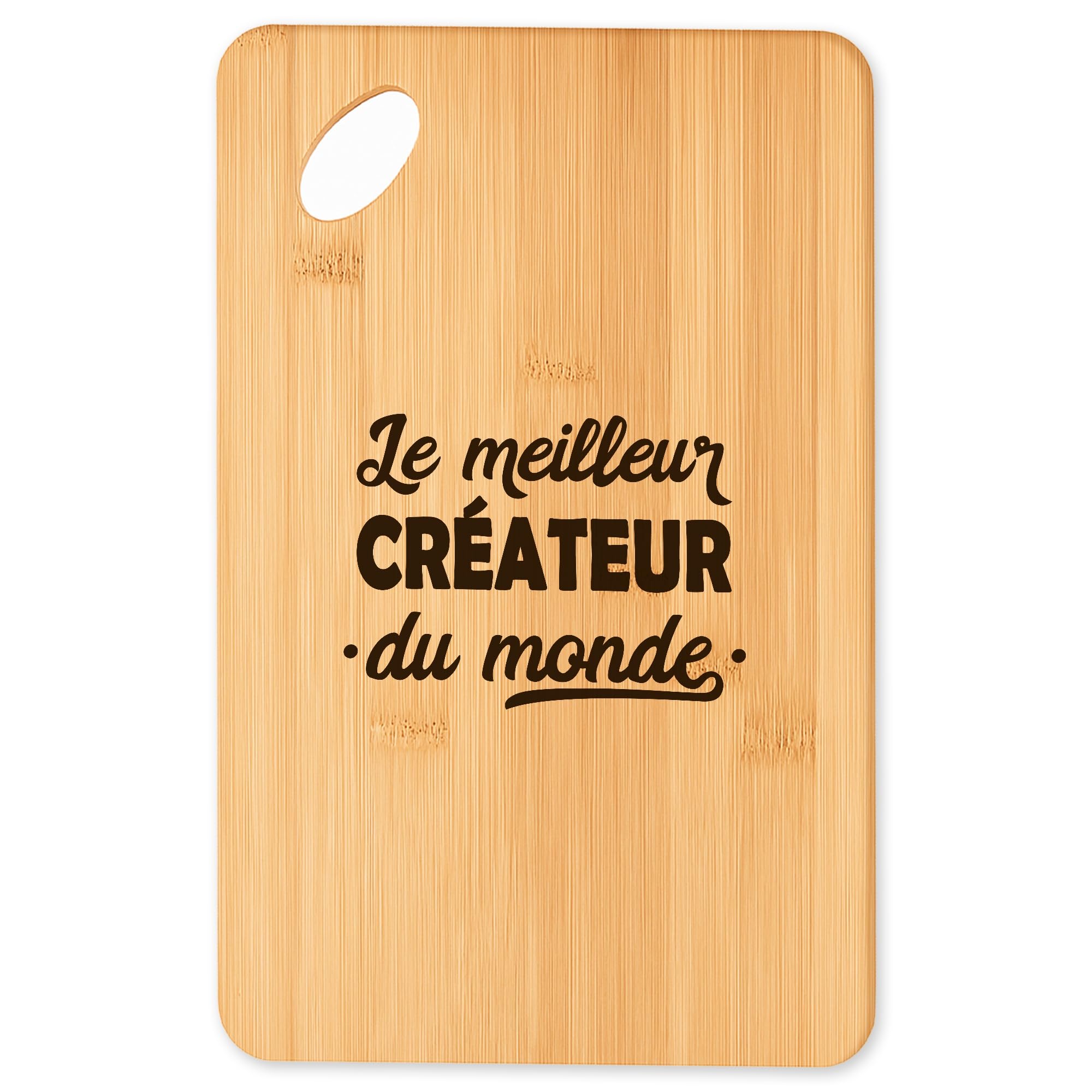 Planche à découper en bambou Super Createur 2 : fini les plateaux qui s'usent