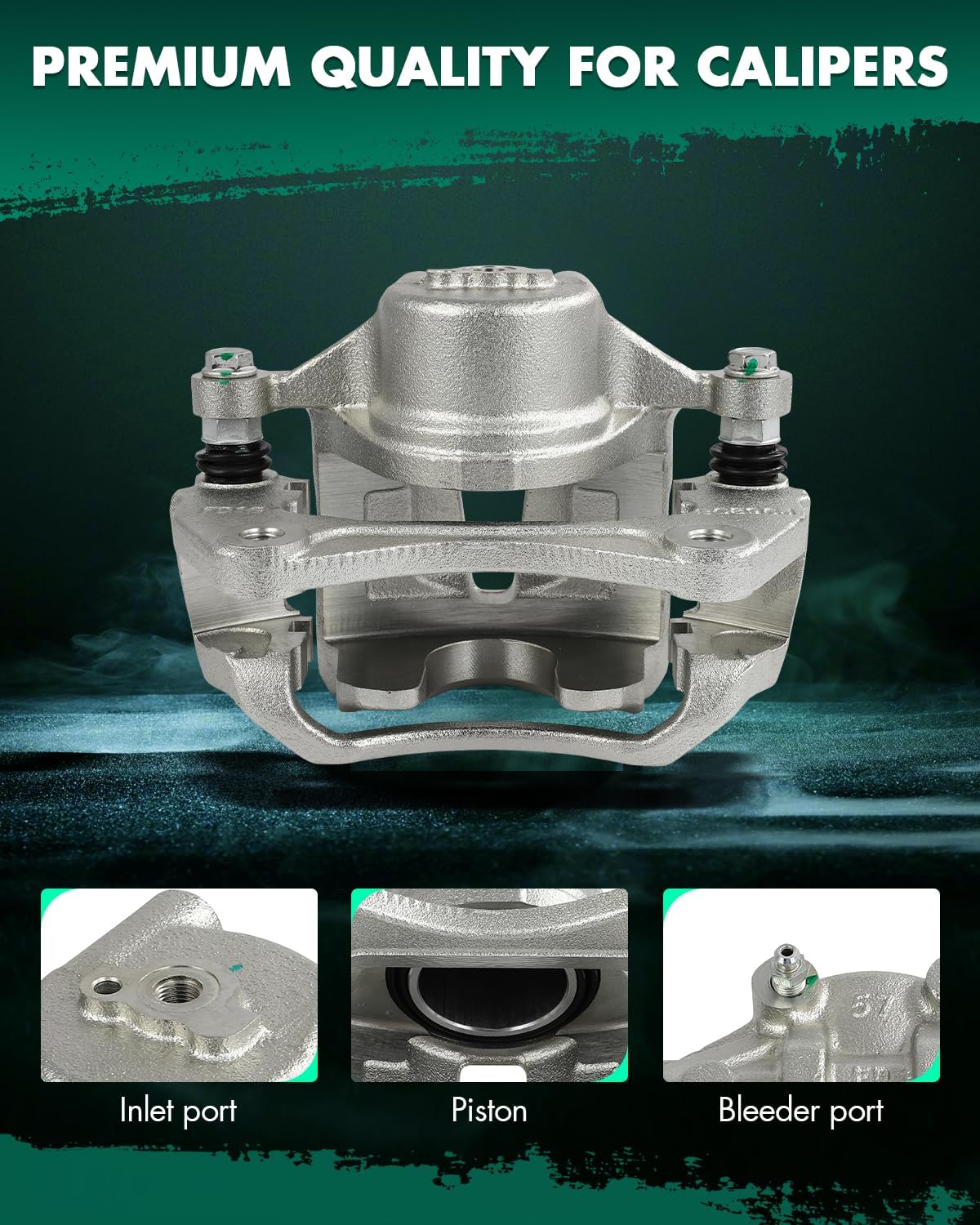 SCITOO Front Left Brake Caliper With Bracket 19B6407 Compatible For Kia For Forte 2010-2013,For Kia For Forte Koup 2010-2013,For Kia For Forte5 2012-2013