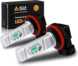 Alla Lighting 3600lm H16 H8 H11 LED Fog Lights Bulbs, 8000K Ice Blue 12V ETI 56-SMD DRL(Daytime Running Ligihts) Replacement for Cars, Trucks, Xtreme Super Bright