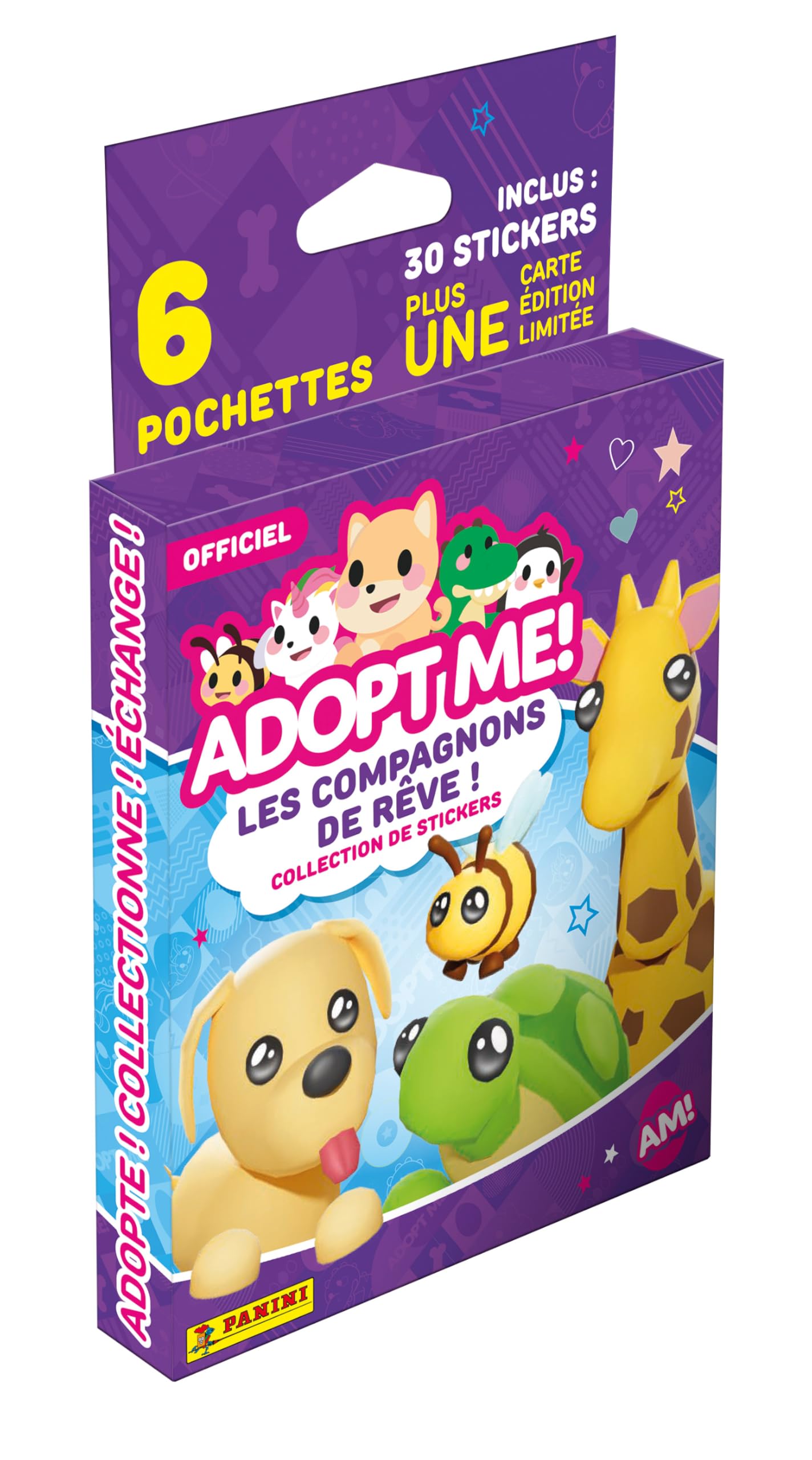 Panini Adopt ME on Roblox 004746KBF6 Blister Pack of 6 + 1 Limited Edition Card