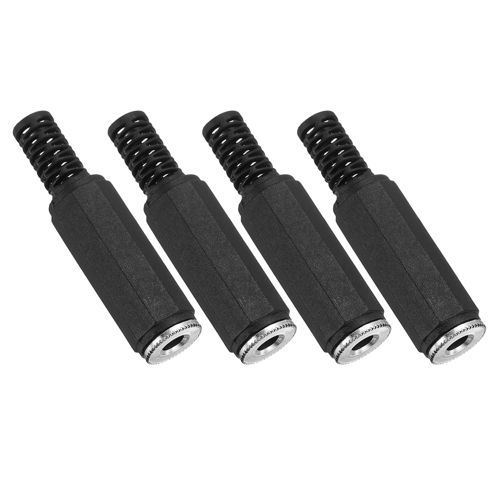 Conector hembra TS 3.5mm adaptador jack soldar cable altavoz microfono guitarra negro 7