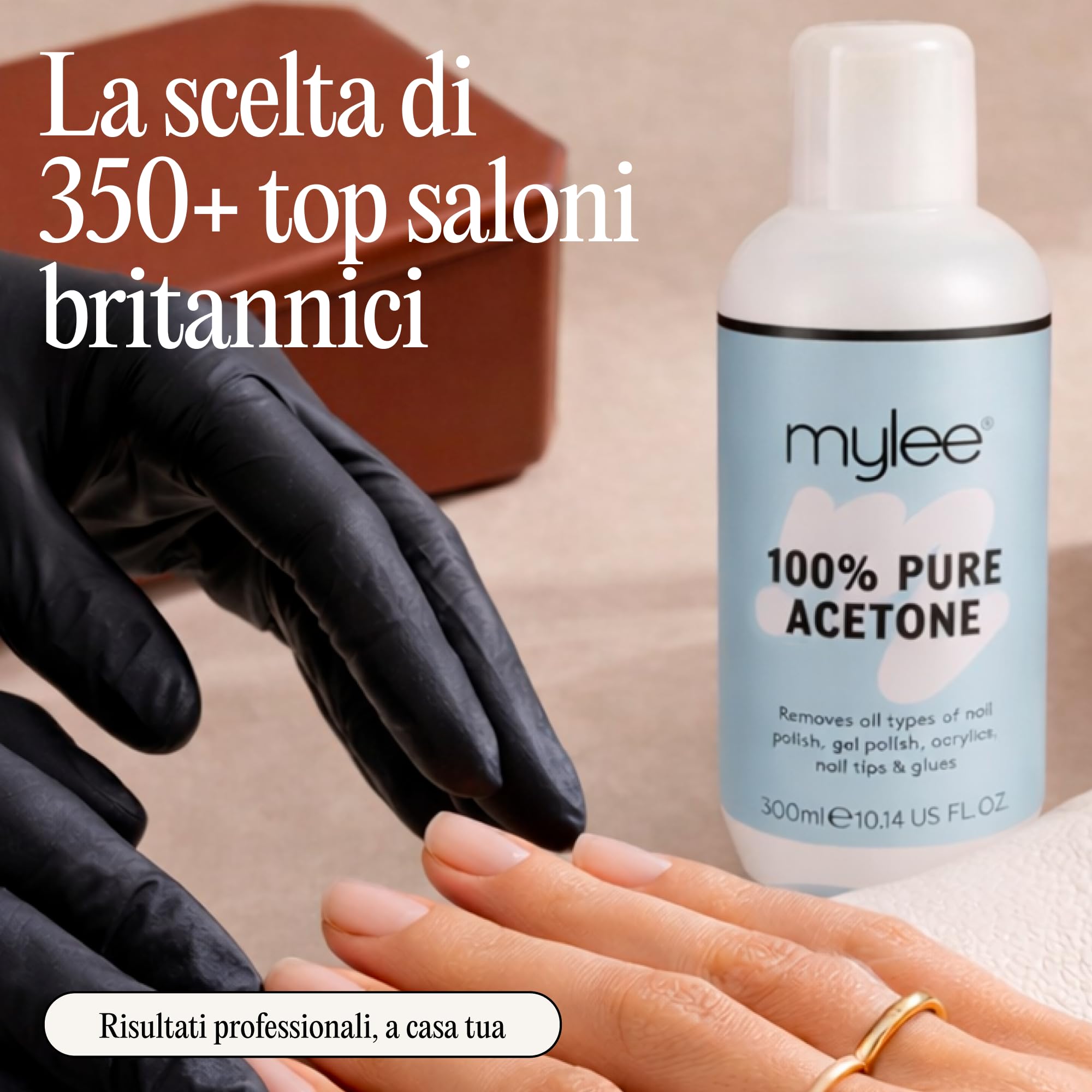 Mylee, solvente per unghie di qualità superiore, 100% puro acetone, adatto per smalti Gel UV/LED soak off