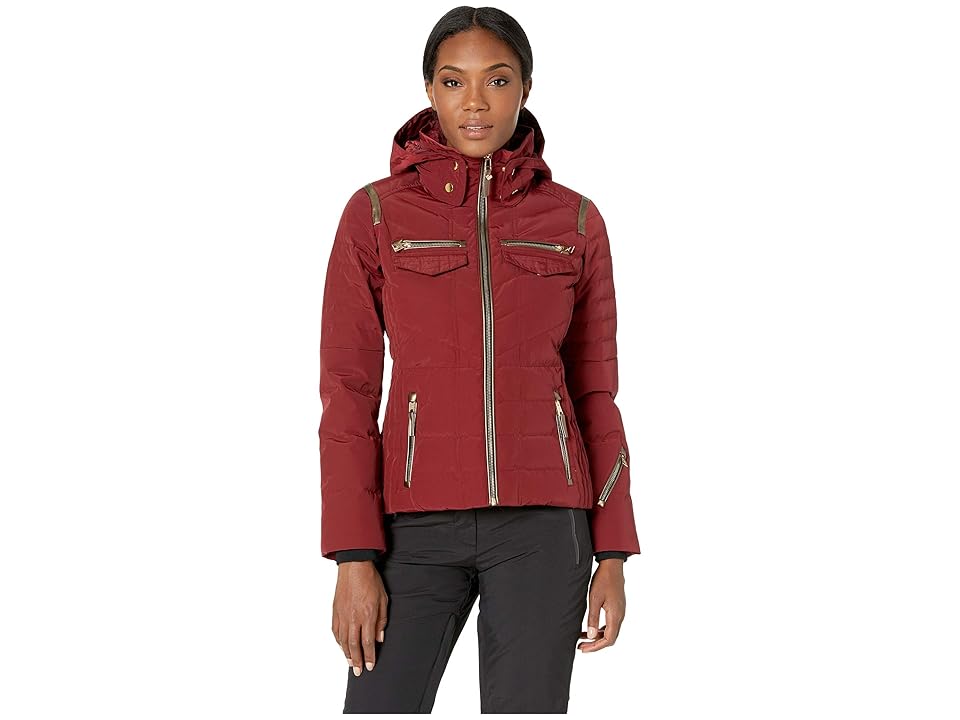 

Obermeyer Devon Down Jacket (Major Red) Women's Coat, Pink