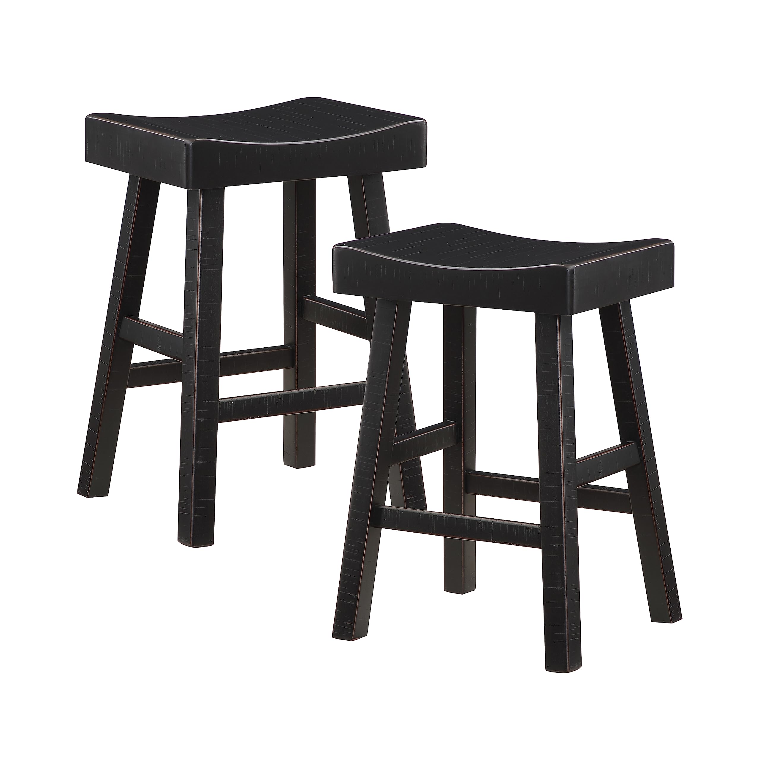 LEXICONCrawford Counter Height Stool (Set of 2), Black