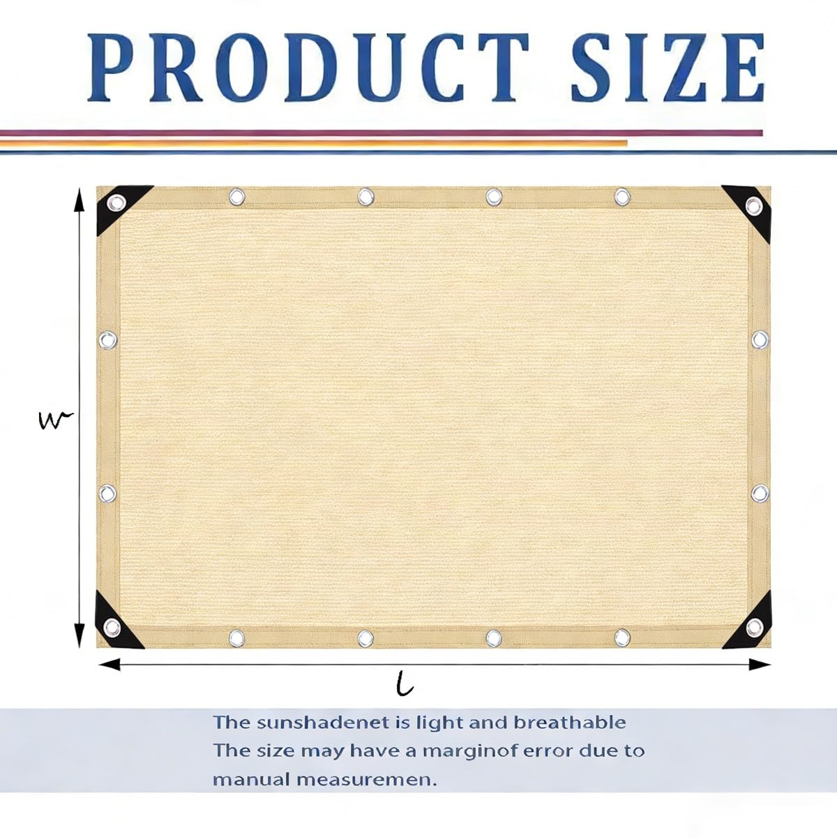 80% UV Red de Sombra Beige, Mallas de Sombreo Jardin,3x4 4x6 6x8m Tela de Sombra para Pergola, Patios, Piscinas, Plantas(4 x 5 m)