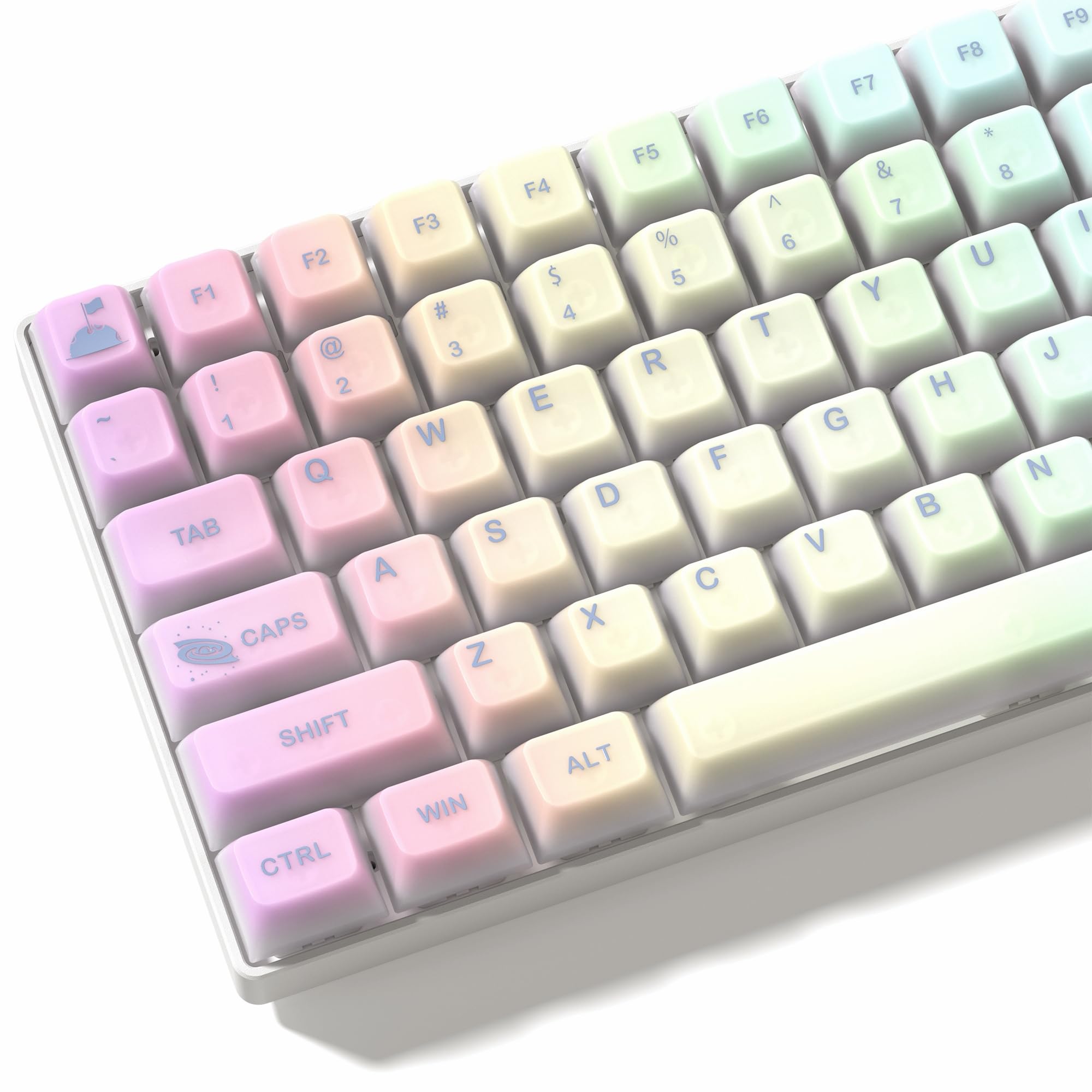 Womier Keyboard Keycaps Jelly - Shine Through keycaps, Clear Key Cap