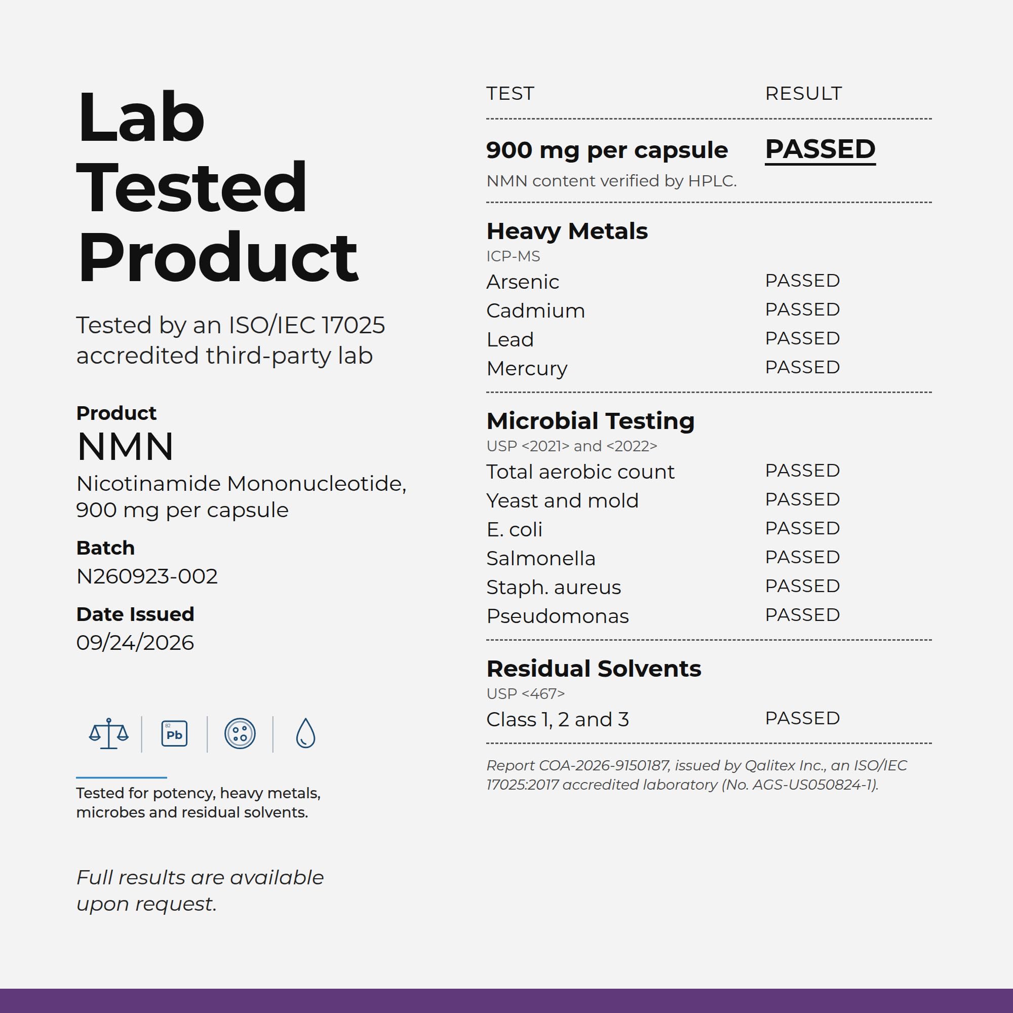 Neurogan Beta NMN 900mg - 99.6% Pure NAD+ Precursor - 90 Ct — Amazon image 8