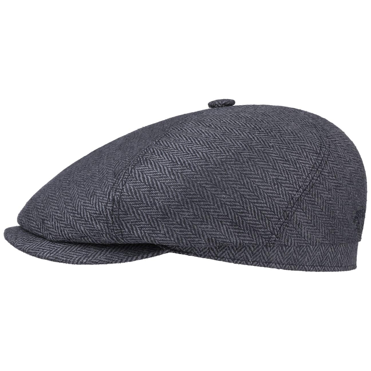 Stetson Milner Silk Flat Cap Women/Men Grey-Black 6 7/8