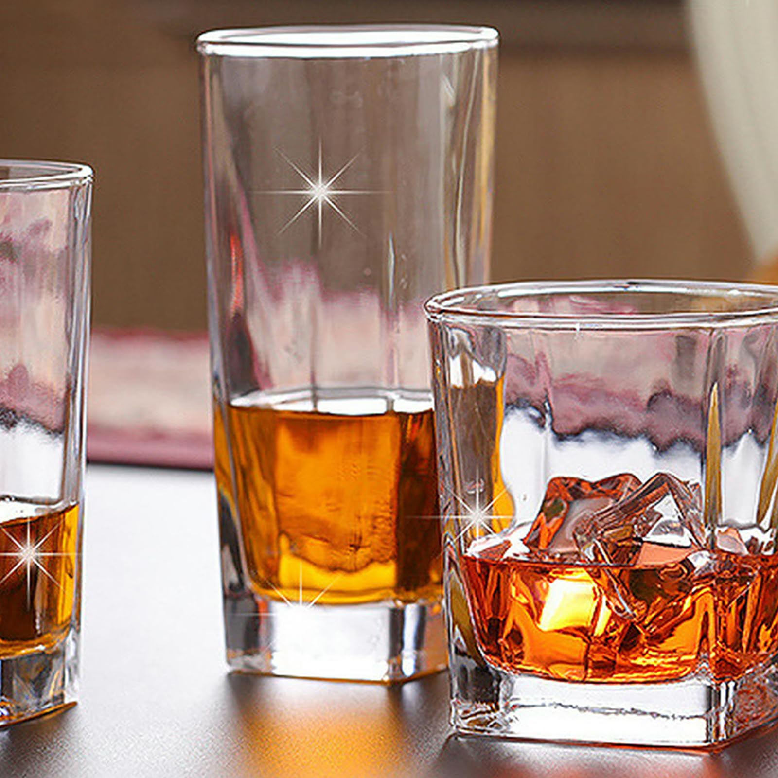 Vaso de vidrio templado de estilo europeo simple, exquisito y duradero, parte inferior gruesa de 150 ml (10 piezas)