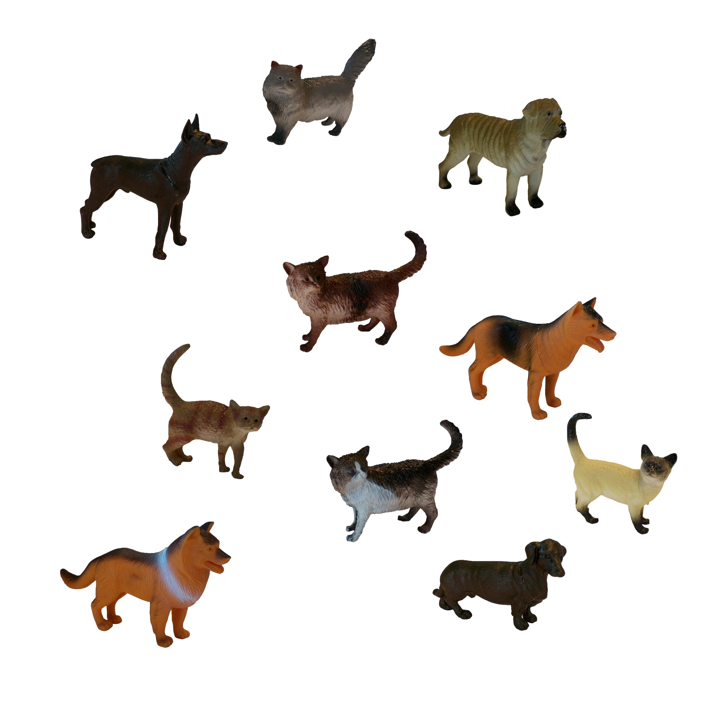 Get Ready Kids Pets Playset - 12-Piece Animal Toy Set with Cats, Dogs & Other Animals - Educational Preschool Activity for Kids - Pretend Play Pet Care & Learning Toys for Toddlers and Classrooms