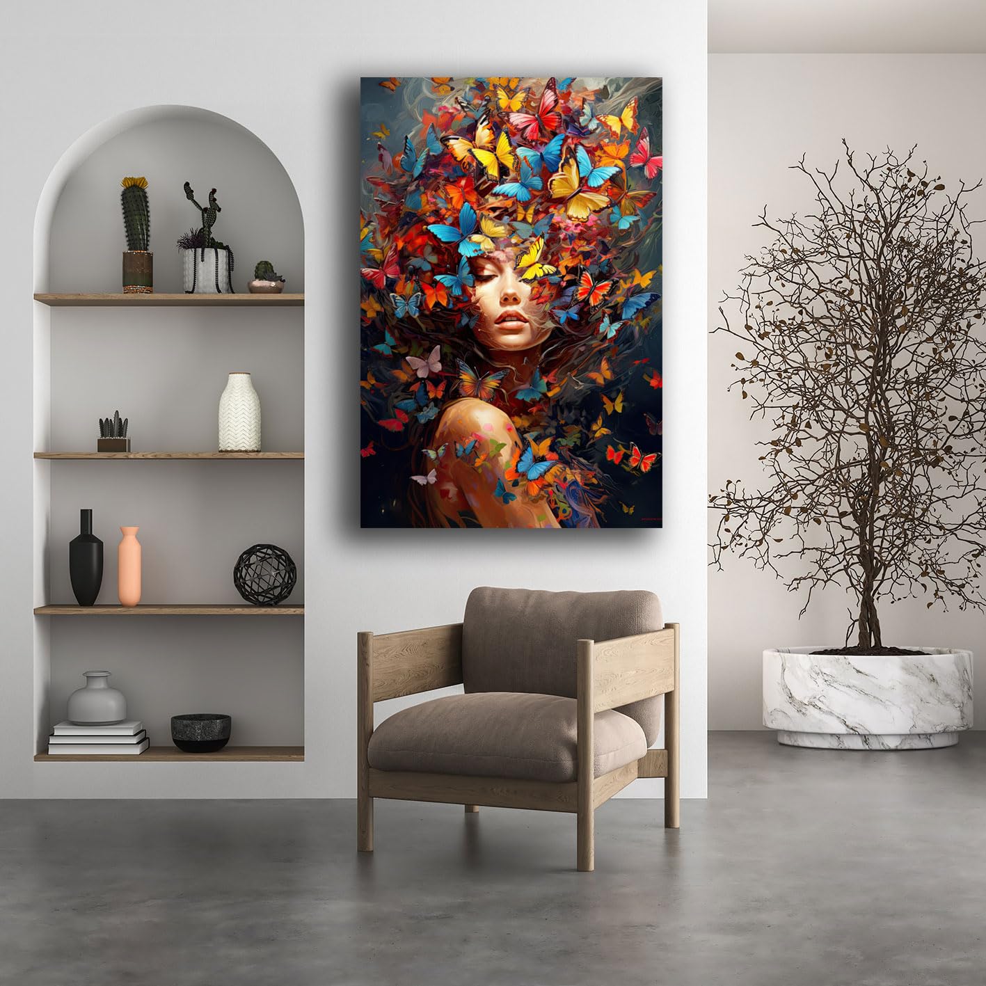 Printerland Quadro Moderno Verticale Donna Quadri moderni soggiorno da Parete XXL grande Stampa su tela Canvas Decorazione Murale muro Arredo Camera da letto Cucina (7, 70x100 cm)