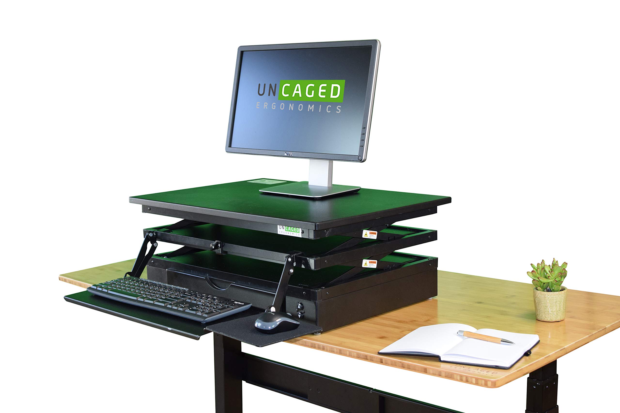 Buy Electric CHANGEdesk tall powered standing desk converter with