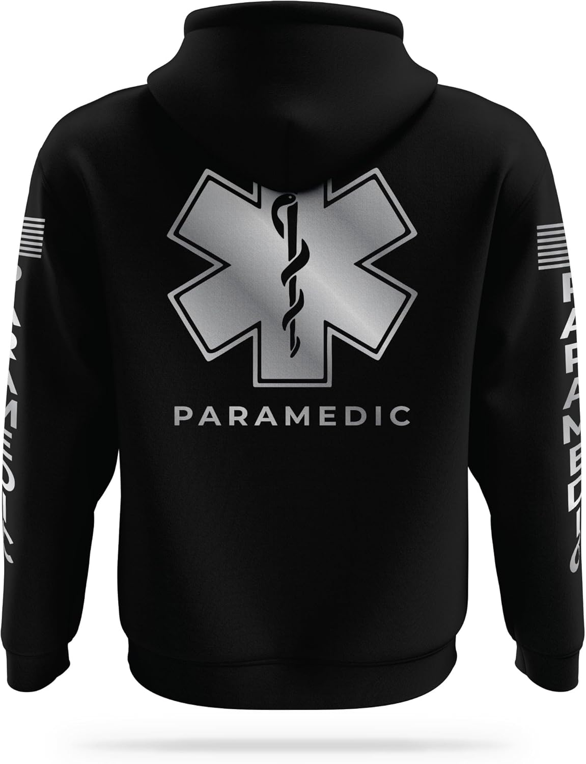 PARAMEDIC Reflective Utility Hoodie - High Visibility Safety Apparel - 100% Polyester Quick Dry Comfort.