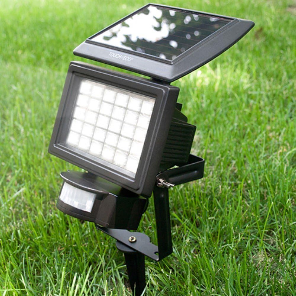 Touch Of ECO TOE047 Nitewatch Solar 30 LED Flood Light, Black