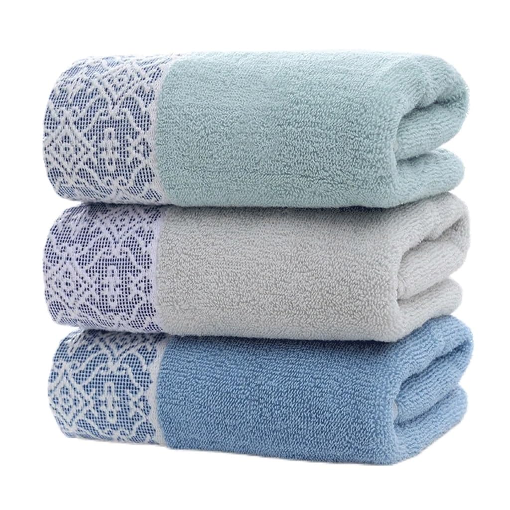 Serviette de bain en coton absorbant douce serviette décorative pour hôtel et spa