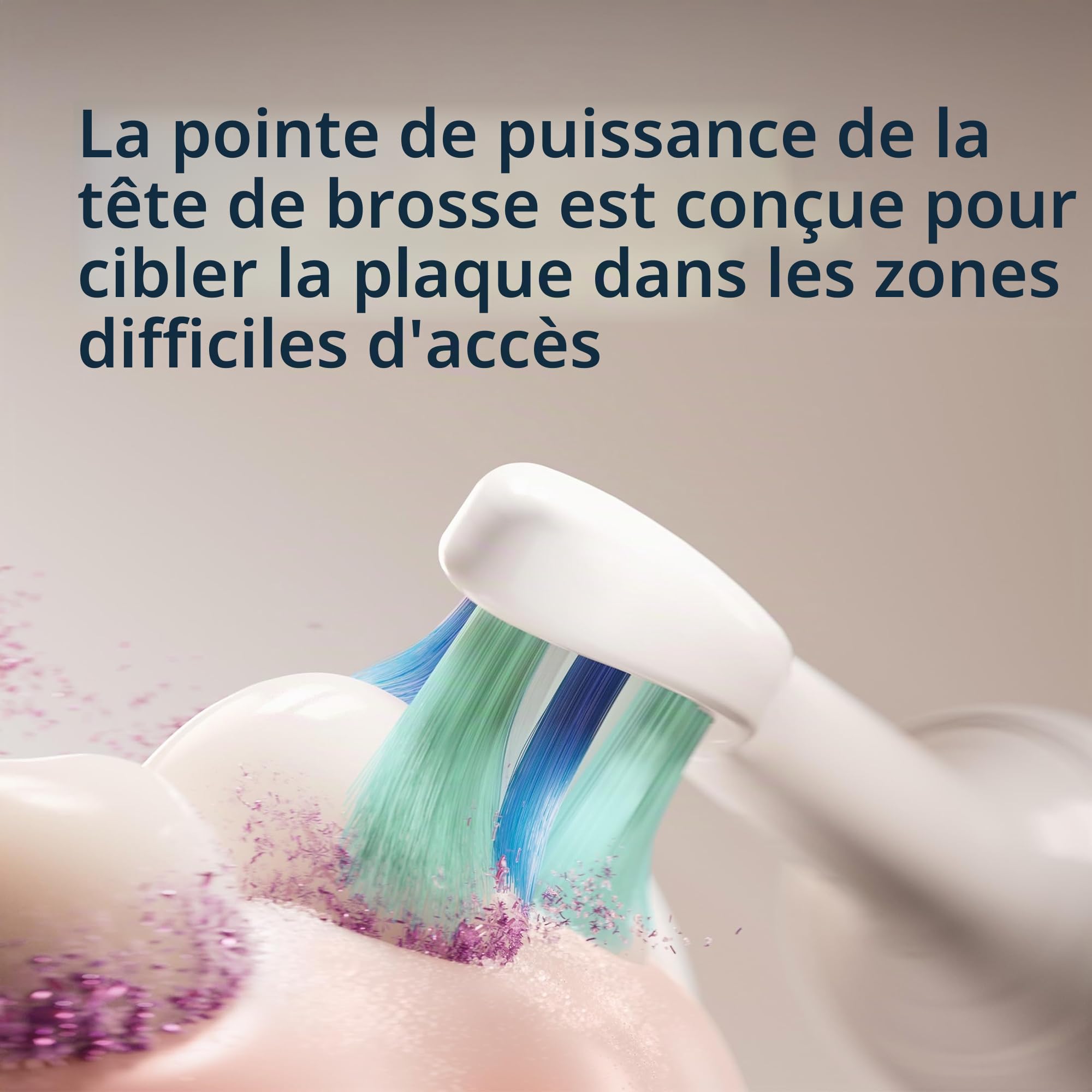 Philips Sonicare C2 Plaque Control HX9026/77 Lot de 6 têtes de brosse à dents électrique de rechange, blanc, jusqu'à 18 mois d'approvisionnement