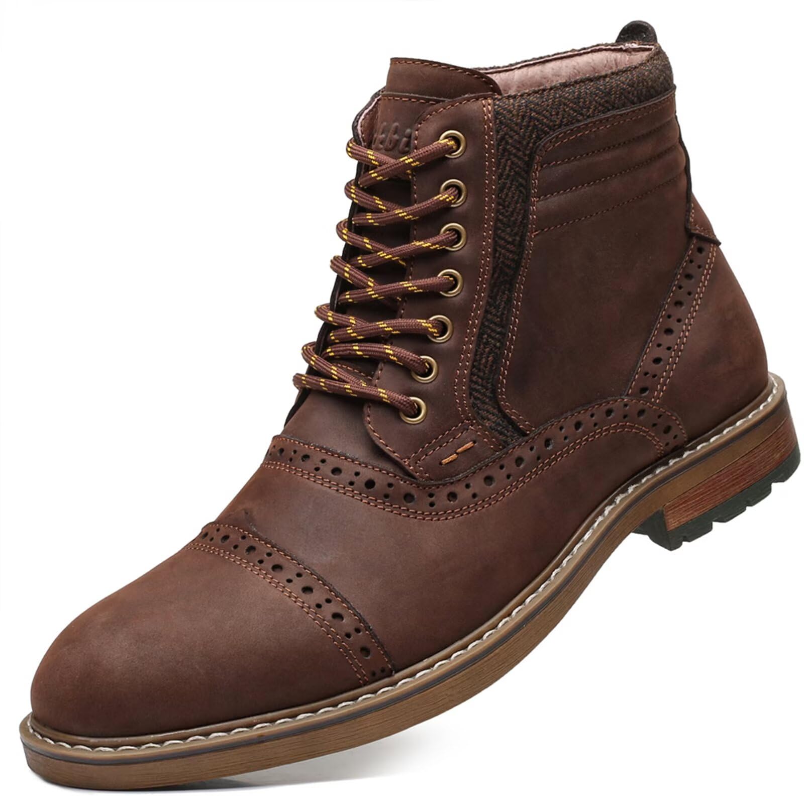 Arkbird Mens Chelsea Boots, Stylish and Comfort Leather Chukka Ankle Boots with Zipper