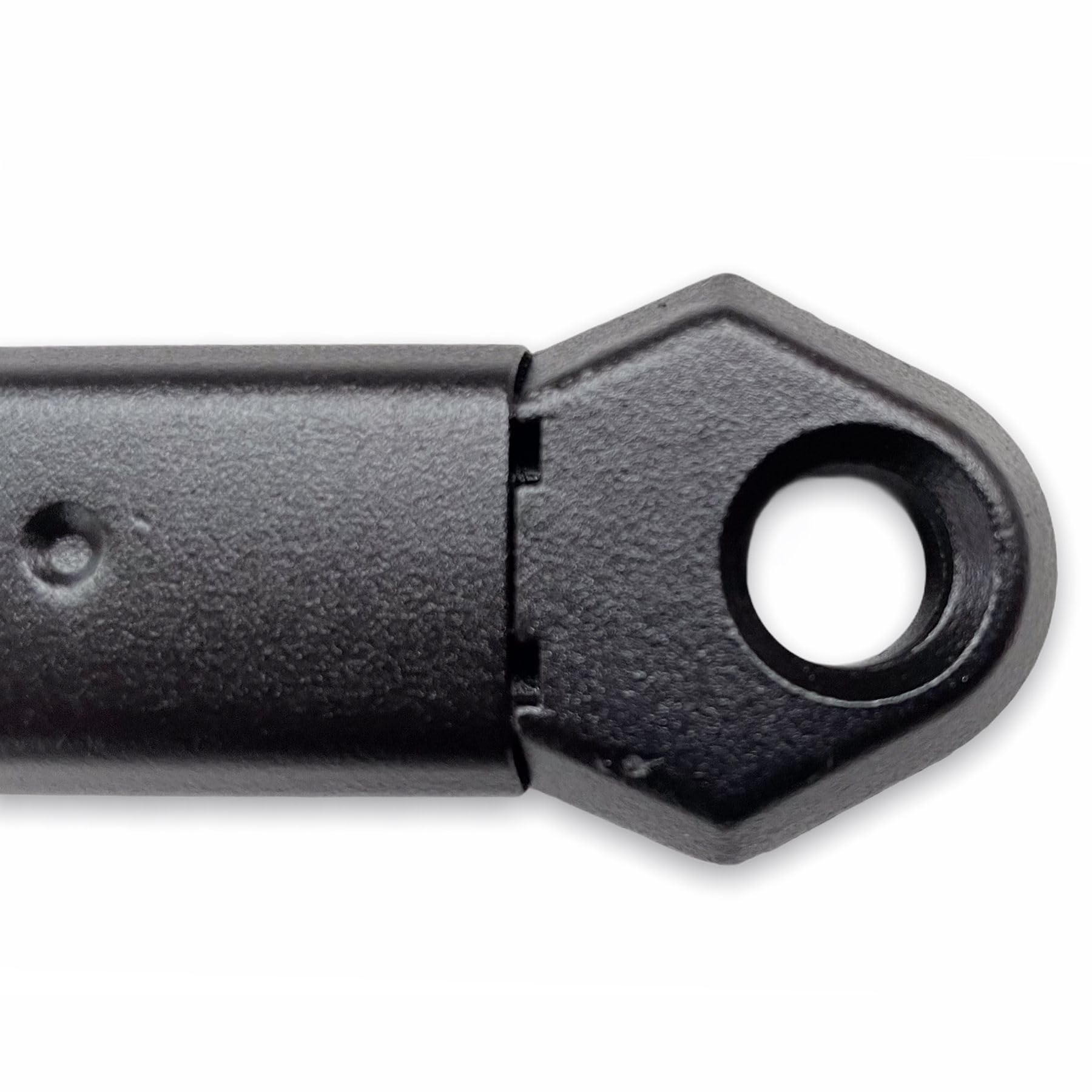 Teletoldo – Kit de Brazos para Toldo de Balcón de 50 ctms. con Sujeción a Barandilla ● Muelle Retráctil ● Pletinas + Tornillos + Embellecedores Incluidos ● Color Negro