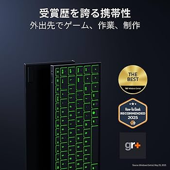 【限定値下げ】Razer Joro ポータブル ワイヤレス ゲーミングキーボード Razer、Win/Mac両対応のポータブルワイヤレスゲーミング