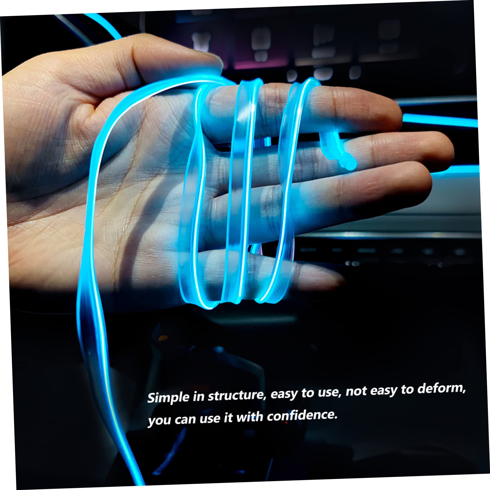 TOPBATHY 3 Pezzi Illuminazione Ambientale per Auto LED Luci per Interni Regolabili Confezione da USB Atmosfera Romantica e Colorata Durante Guida Notturna