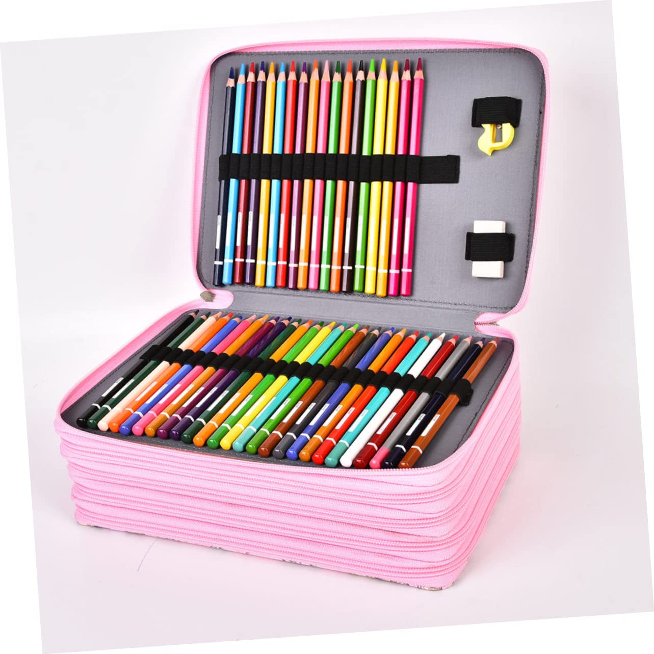 Artibetter Astuccio Portapenne Organizer Per Penne Scomparti Materiale Custodia Per Cancelleria Design Ad Capacità Facile Da Aprire e Chiudere