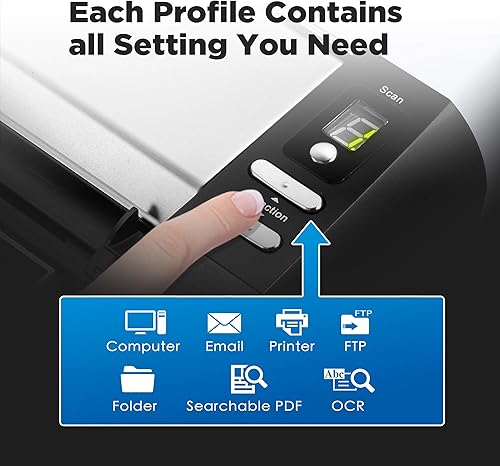 Miniatura 6 de Plustek Escáner compacto de escritorio D430 Plus - Citrix Ready y la mayoría de software Rx compatibles para uso farmacéutico