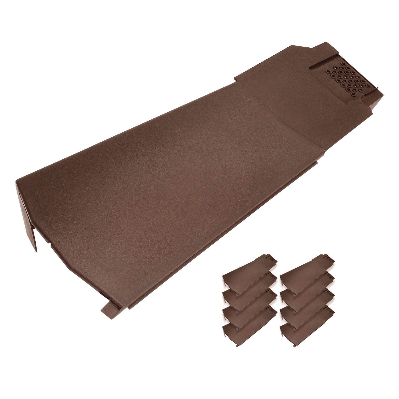 Klober KR9790-0247 Contract Dry Verge Unit (8 Pack) - Right, Brown