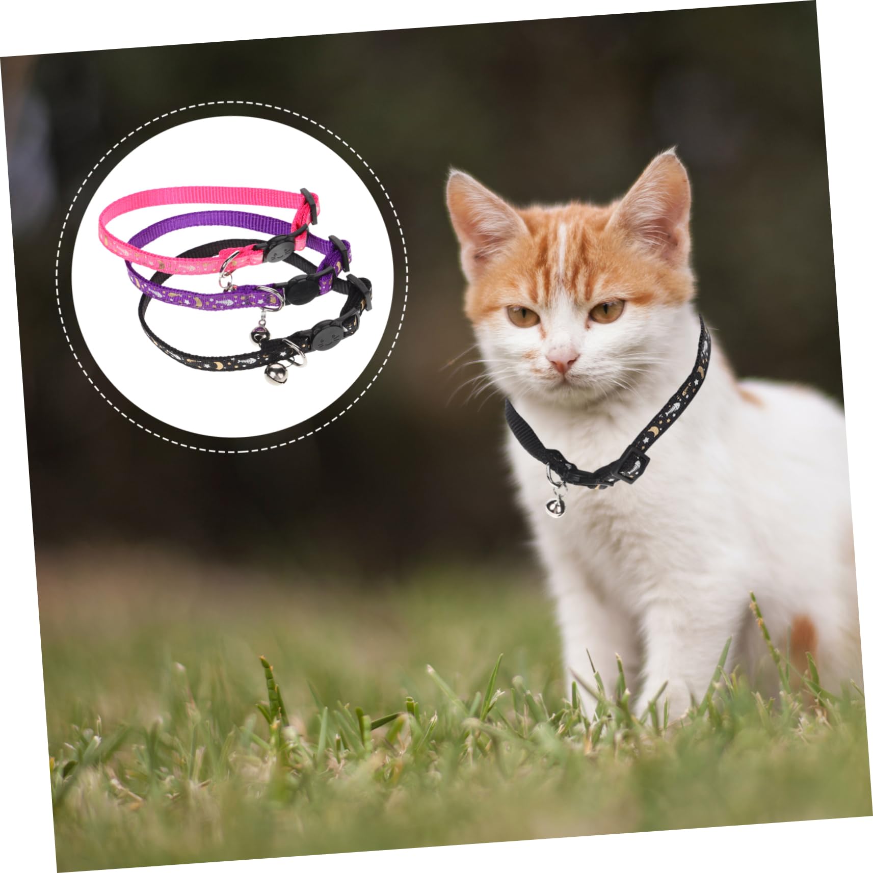 Toddmomy 15pièces Colliers Réfléchissants pour Chats Colliers Confortables avec Clochette Neck Circles Décoratifs pour Chats