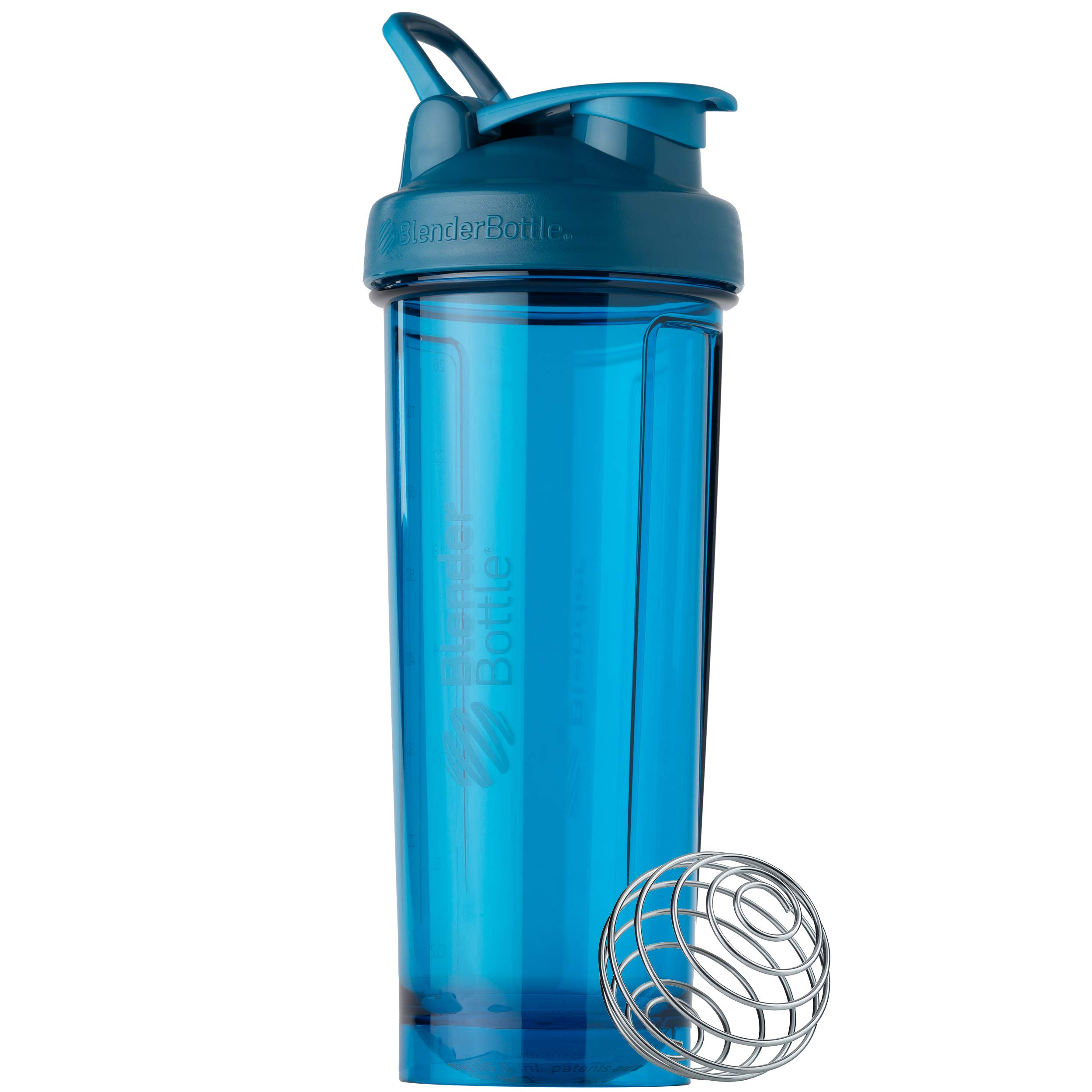 BlenderBottle Shaker Bottle Pro Series Perfect for Protein Shakes and Pre Workout, 32-Ounce, Ocean Blue