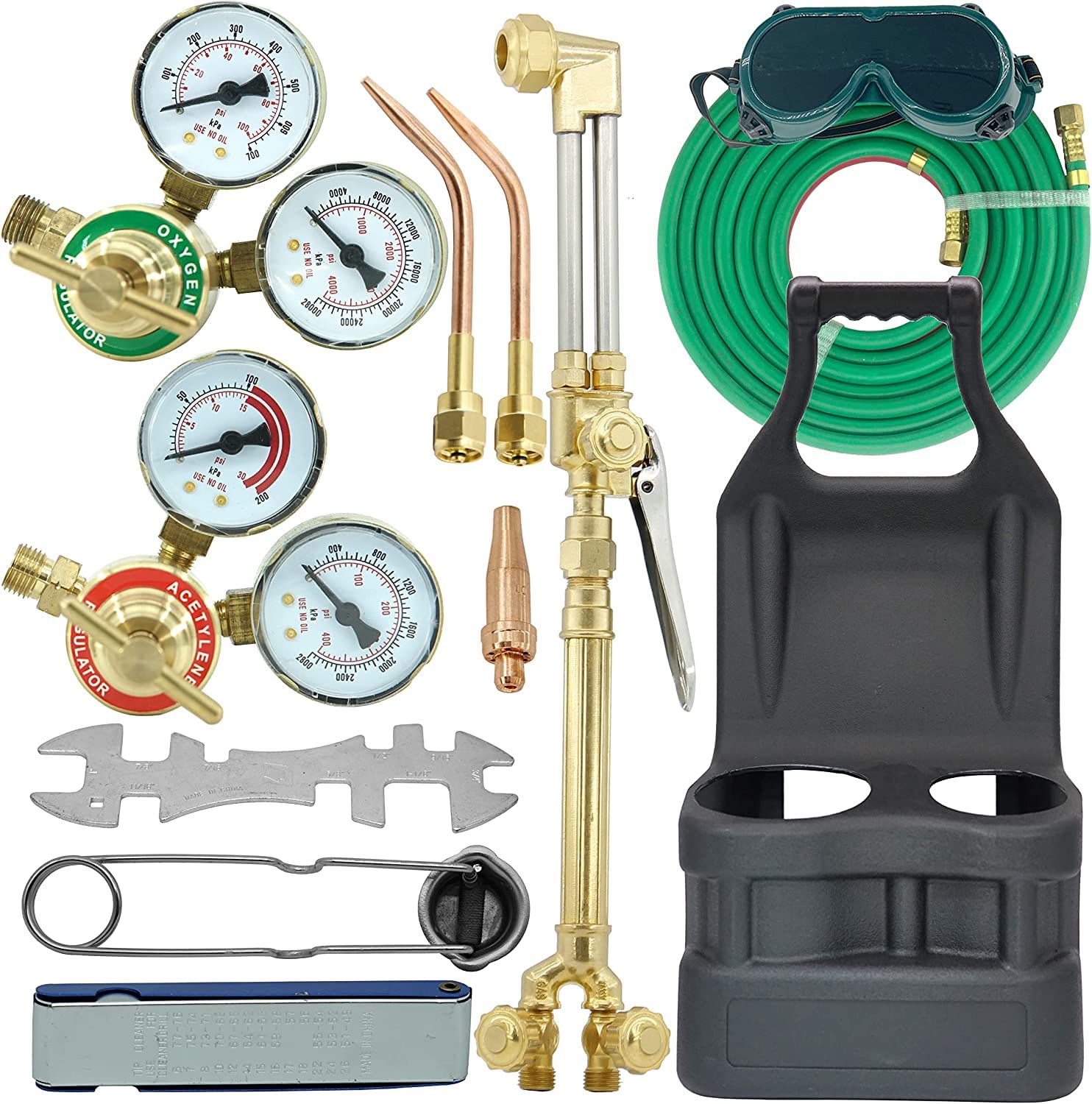 Buy RX WELD Upgraded version Portable Tote Brazing Hvac Torch Kit Oxy