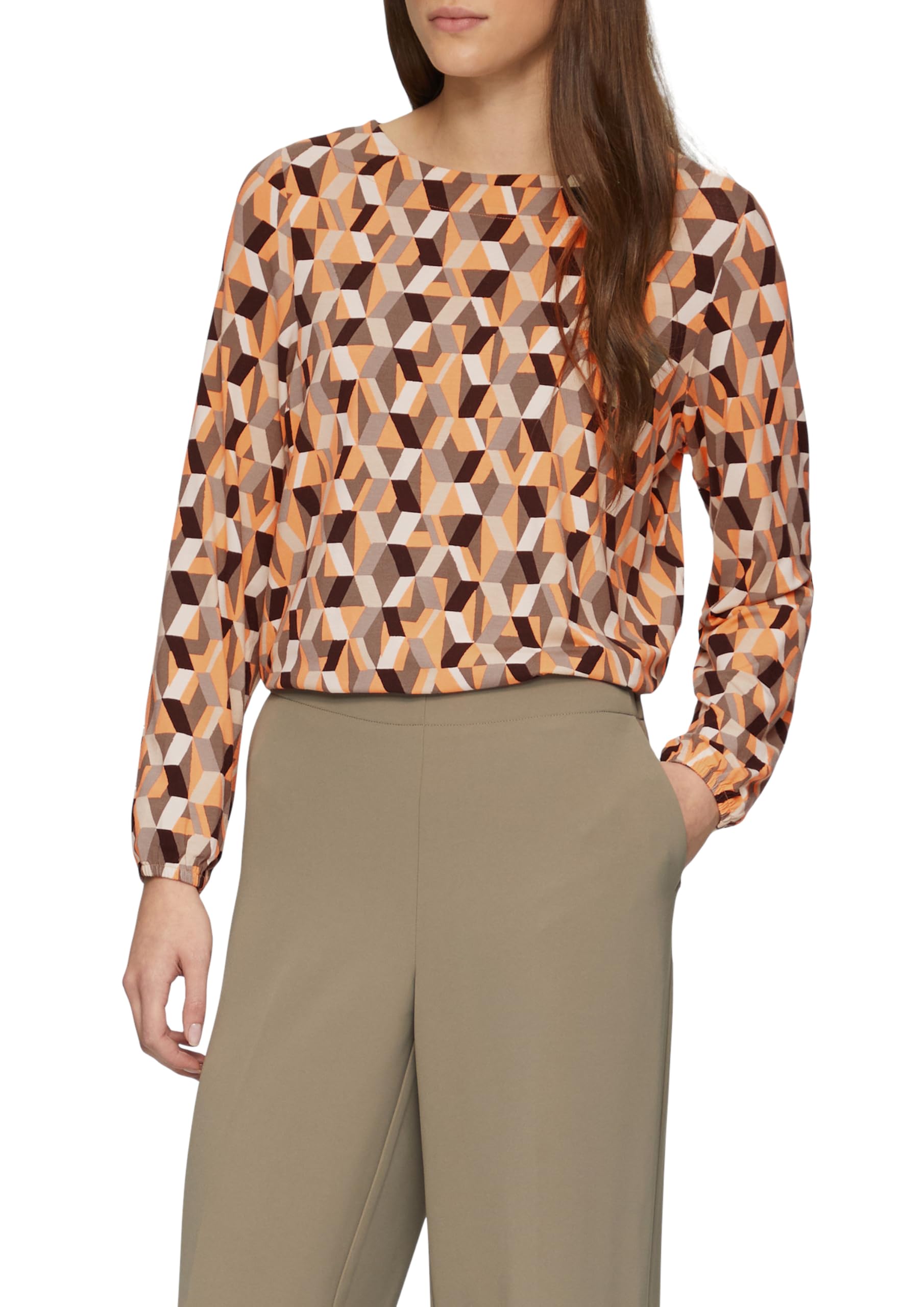 s.Oliver Camiseta de Manga Larga, Corte Holgado, 21a0, 40