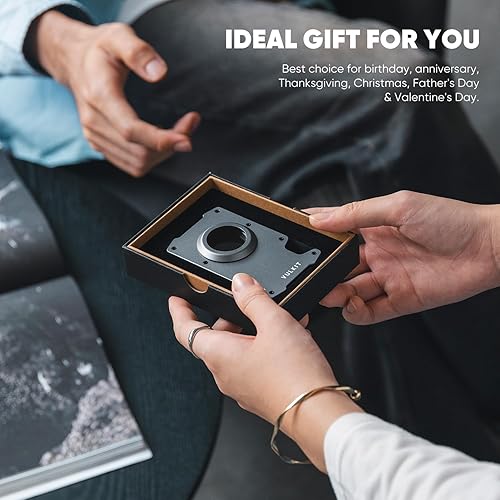 Miniatura 7 de VULKIT Cartera de metal, Gris (Space Grey), Minimalista