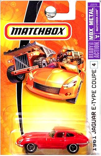 Matchbox MBX Metal 1961 Jaguar E-Type Etype Coupé Rojo #4