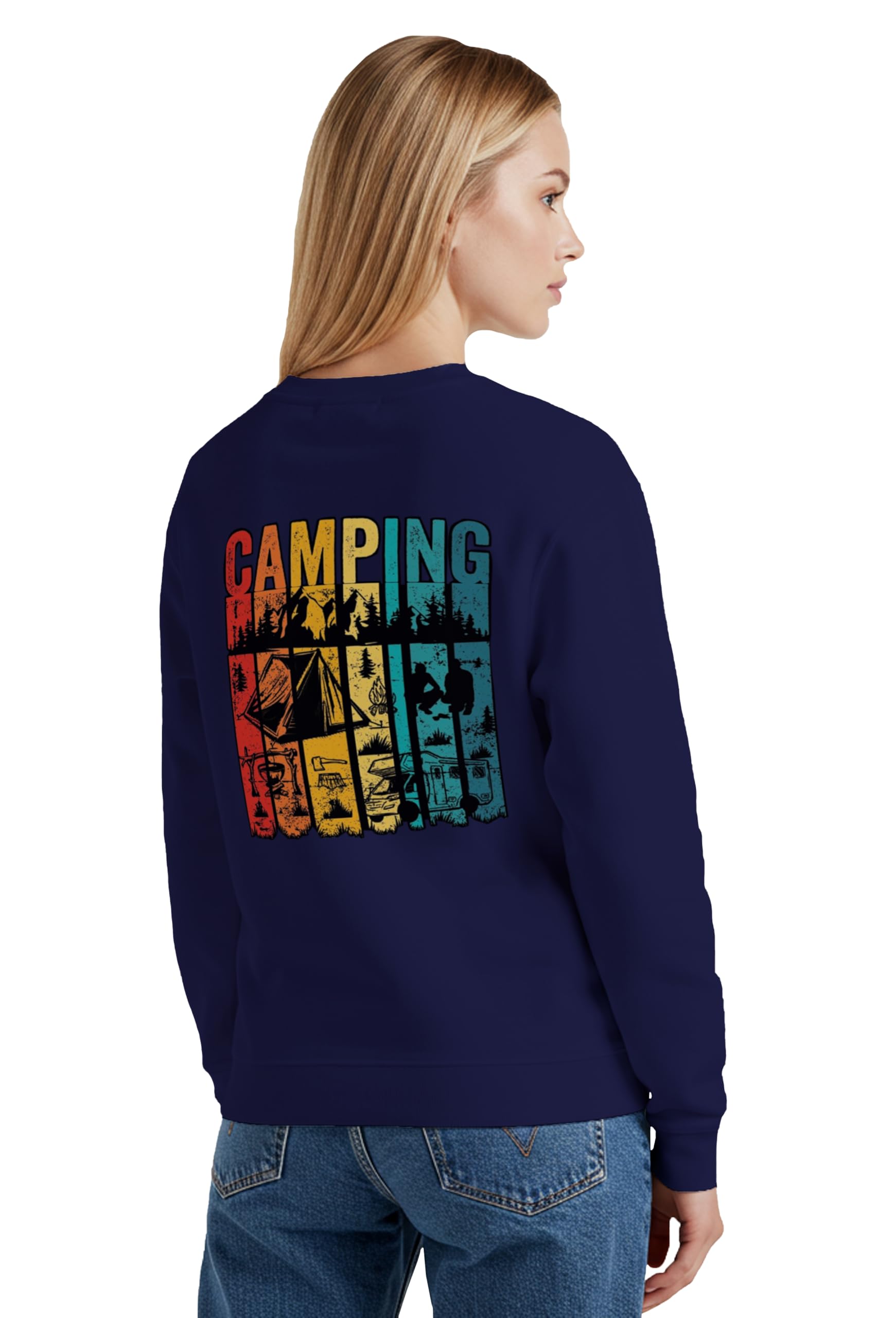 Womens Sweatshirt Camping Graphic Printed Full Sleeve Stylish Round Neck Pullover Cotton Blend Winter Gen Z Sweatshirt-image-39