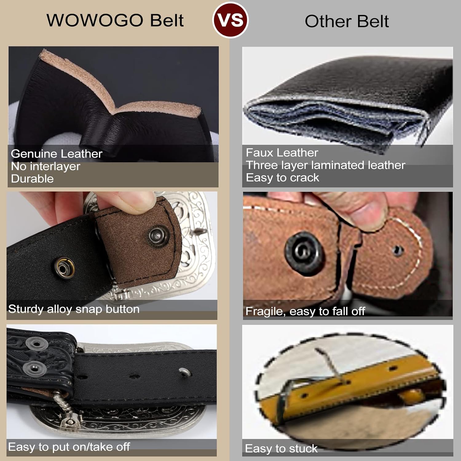 Women Men Western Genuine Leather Belt Cowgirl Cowboy Floral Engraved Tooled Belt Strap Embossed Scrollwork Buckle - Image 7