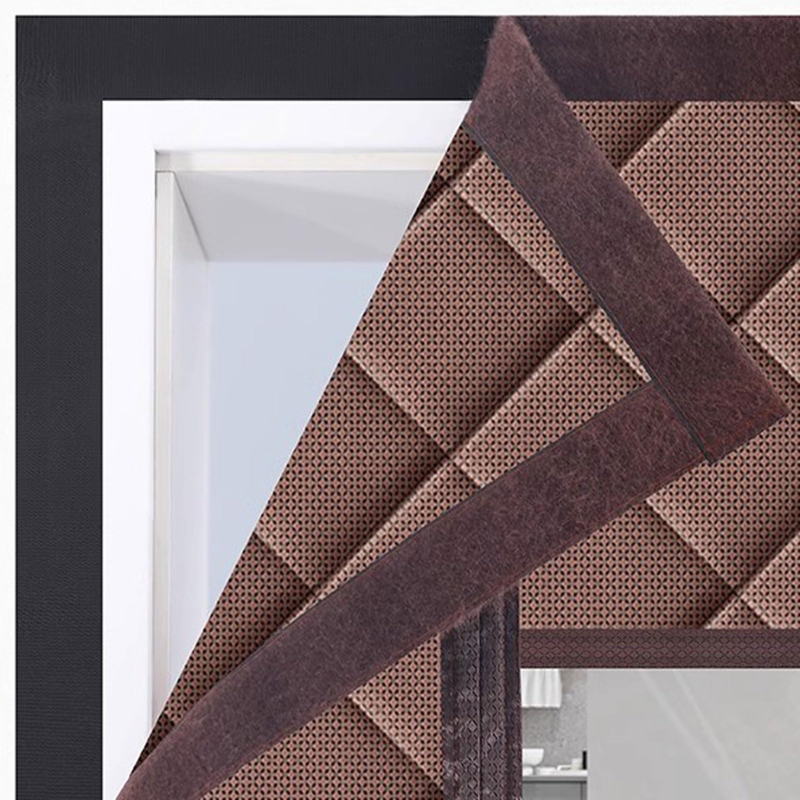 Tenda termica per porta con chiusura magnetica, a risparmio energetico, ideale per casa, ufficio e ingressi