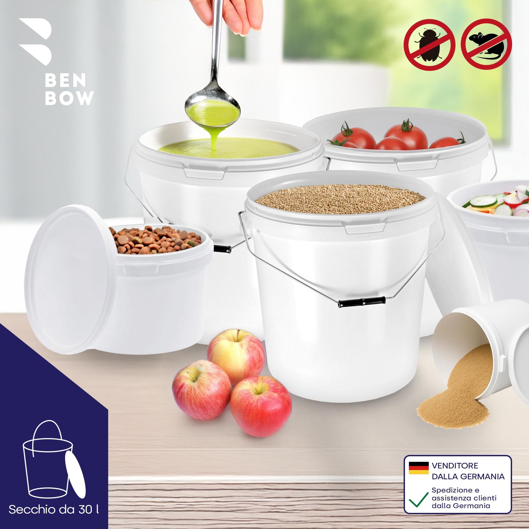 Secchiello Con Coperchio 0.5L Trasparente - Alimentare, Ermetico, Imballaggio Vuoto - Foto 10