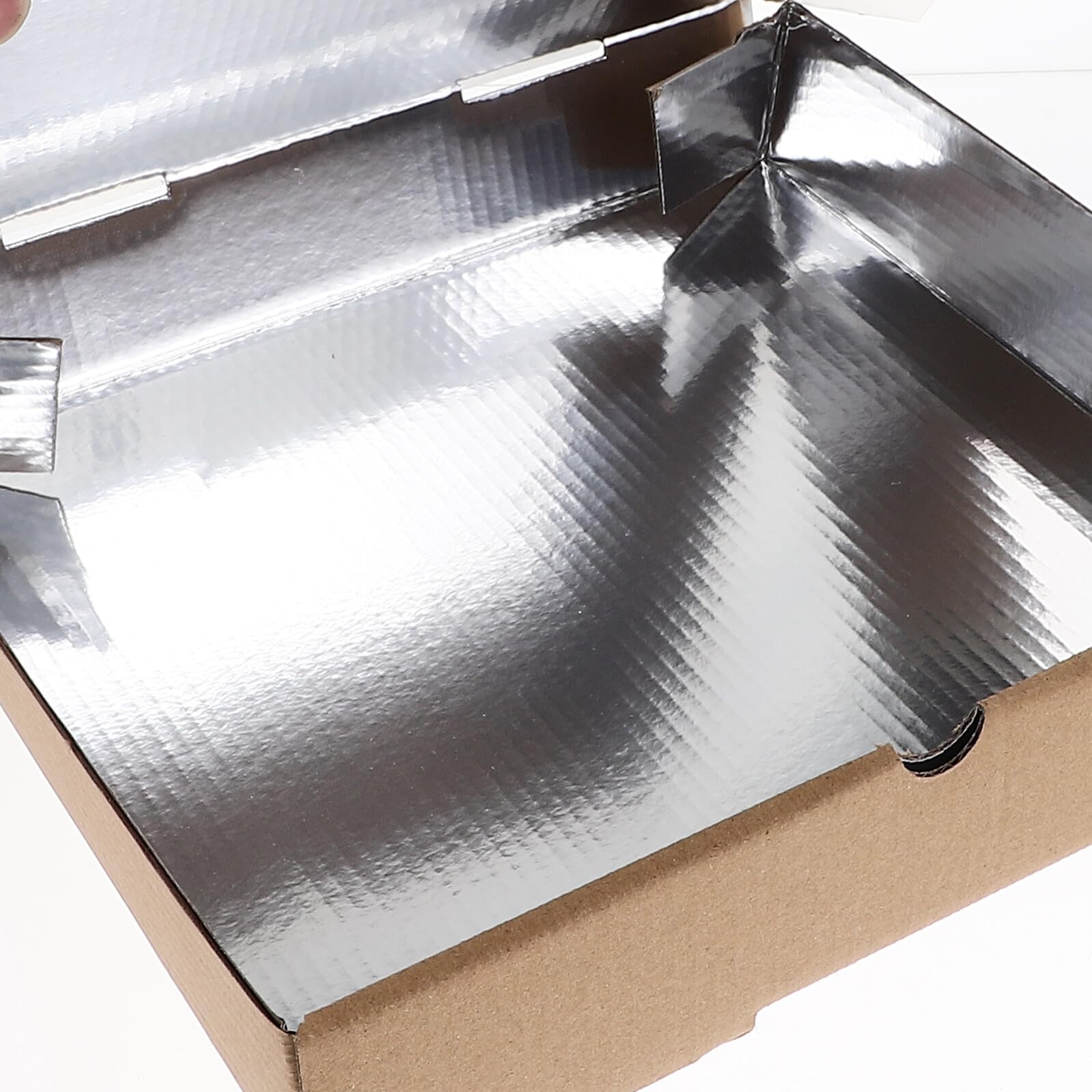 LIFKOME Scatole per Pizza da Asporto 10 Pezzi Contenitori Multifunzionali in Carta Kraft e Cartone Ondulato Rivestimento in Alluminio per Cheesecakes e Crepes in Ristoranti e Takeout