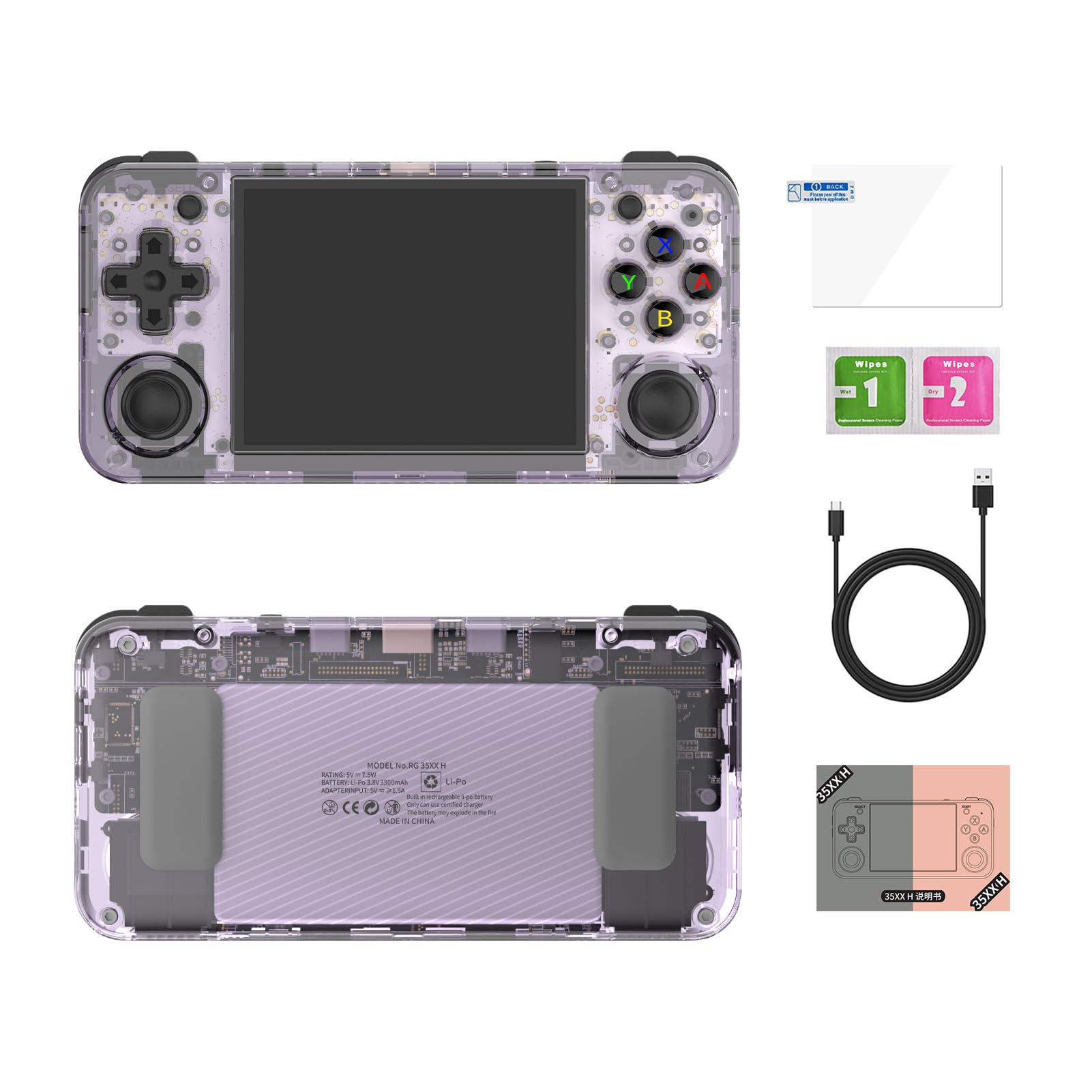 Videogiochi portatili - Piccola console per videogiochi | Console di gioco portatile, lettore di giochi retrò con giochi classici, supporto schermo da 3,5 pollici per collegare la TV, regalo per | portatile, di giochi retrò con giochi classici, supporto s